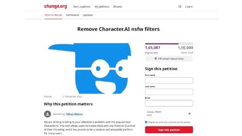 character ai nsfw petition|Remove Character . AI nsfw filters